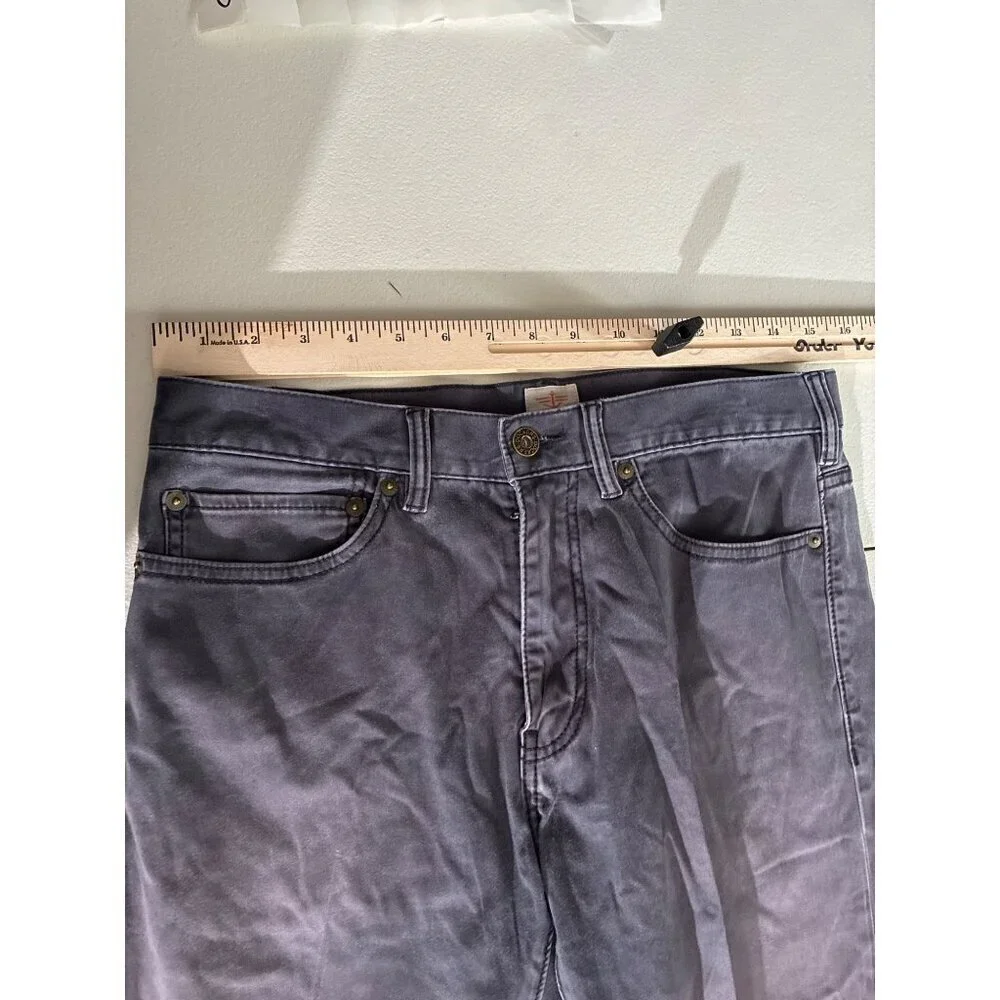 Dockers Mens Classic Fit Gray Pants 31x30 Cotton Blend Straight Leg Casual Wear